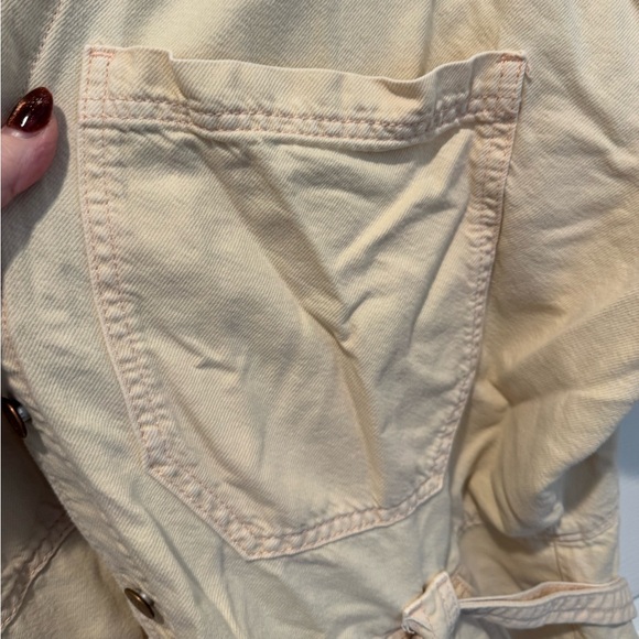 Pilcro Peach Cream Button-Down Denim Mini Dress or Tunic Size 2X - Picture 16 of 16